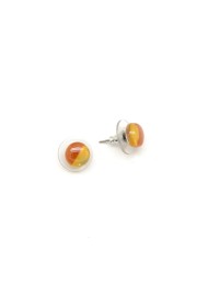 Tiny Round Glass Studs